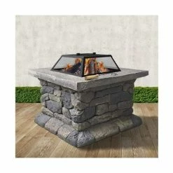 Fotya - Fire Pit Outdoor Table Charcoal Heater