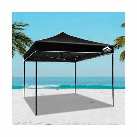 CoolShade - Instahut Gazebo Pop Up 3x3m Outdoor Black 1 CoolShade - Instahut Gazebo Pop Up 3x3m Outdoor Black