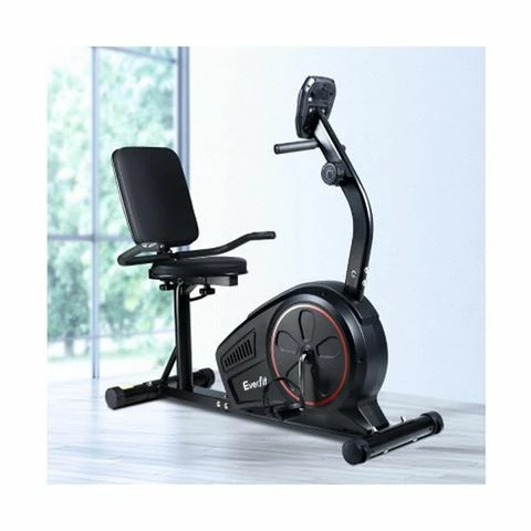 Active Sports - Magnetic Recumbent Exercise Bike Black 1 Active Sports - Magnetic Recumbent Exercise Bike Black