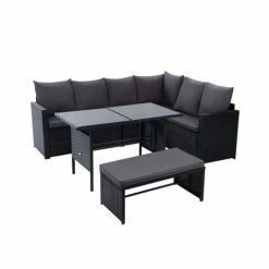Exterieur Outdoor - Gardeon Outdoor Furniture 8 Seater Blk