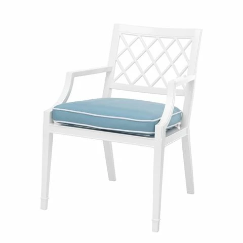 Vandenberg - Dining Chair Paladium With Arm Outdoor White 1 Vandenberg - Dining Chair Paladium With Arm Outdoor White