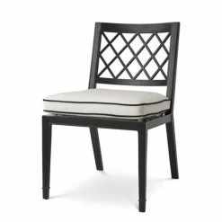 Vandenberg - Dining Chair Outdoor Paladium Matte Black