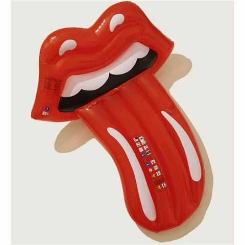 SunnyLife - Rolling Stones Deluxe Sit-On Float Hot Lips 1 SunnyLife - Rolling Stones Deluxe Sit-On Float Hot Lips